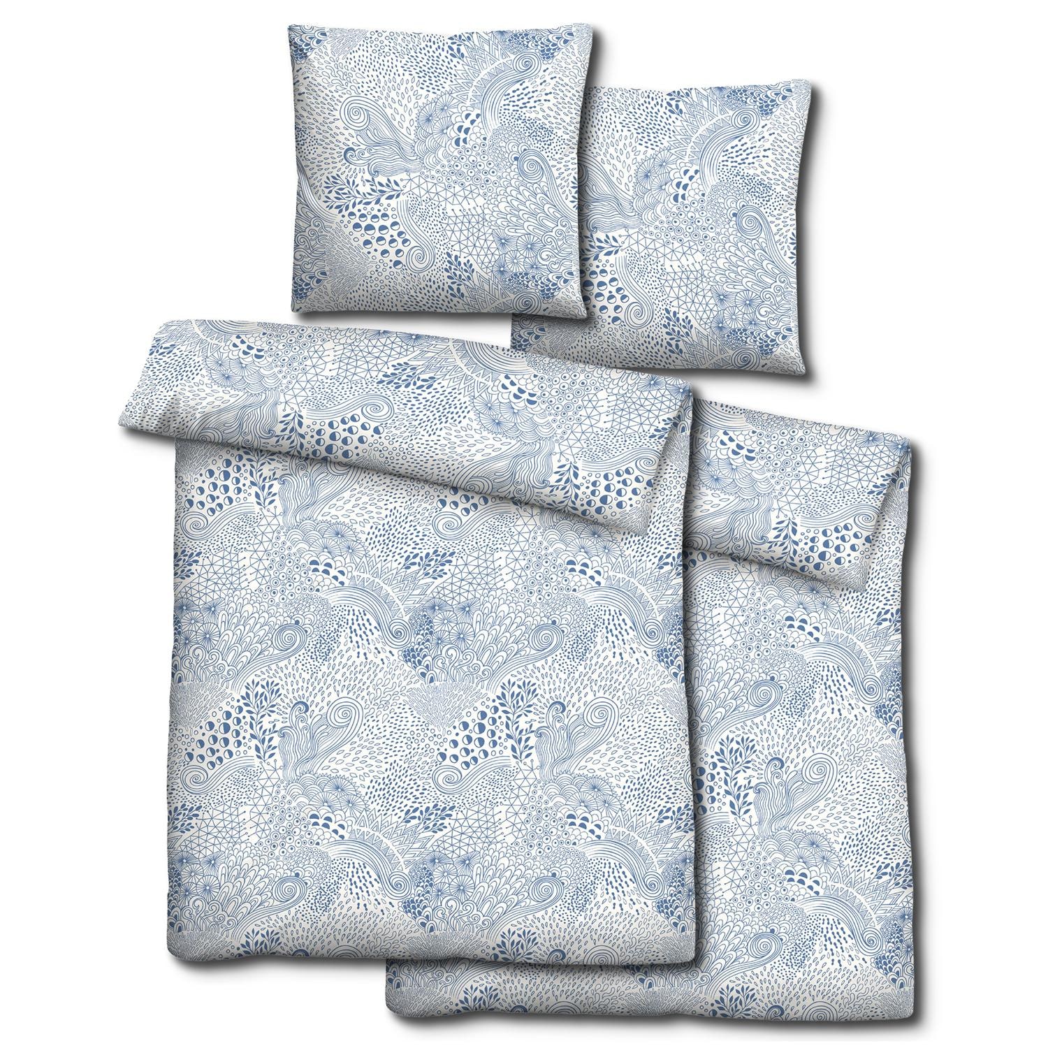 Lot de deux parures de lit JETTE Renforcé 135 x 200 cm + 80 x 80 cm Lot de deux parures de lit JETTE Renforcé 135 x 200 cm + 80 x 80 cm