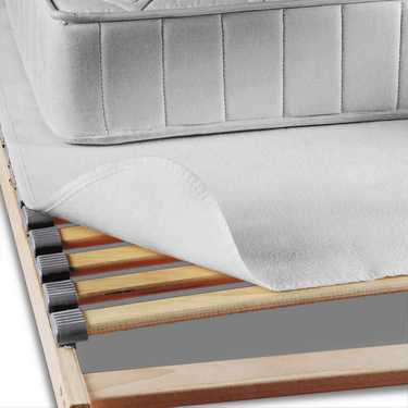 Sleezzz Basic Aiguilleté Protège-matelas 80 x 200 cm, Protège-matelas à poser sur le sommier, Blanc