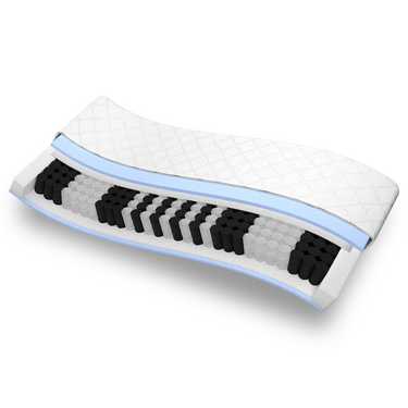 Matelas à ressorts ensachés 7 zones Sleezzz Smart 80 x 200 cm, hauteur 21 cm, degré de fermeté H2/H3