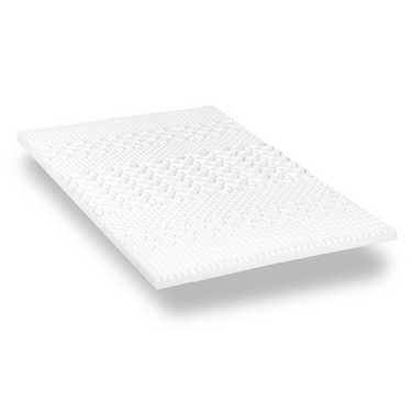 Surmatelas en mousse froide CloudComfort Cool 160 x 200 cm H2/H3, hauteur 7 cm, degré de fermeté H2/H3, surmatelas 7 zones avec face été et face hiver + oreiller Sleezzz® Cool à effet rafraîchissant