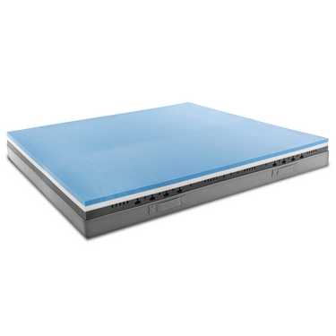 Matelas viscoélastique Sleezzz Premium 140 x 200 cm, hauteur 20 cm, degré de fermeté H2/H3, avec poignées réversibles + oreiller Sleezzz® Cool Effet rafraîchissant