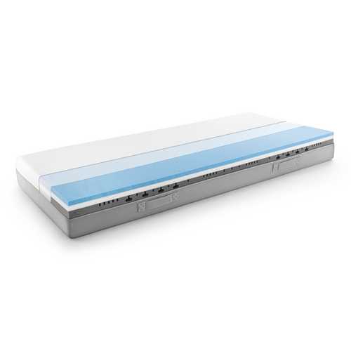 Matelas viscoélastique Sleezzz Premium 120 x 200 cm, hauteur 20 cm, degré de fermeté H2/H3, avec poignées réversibles