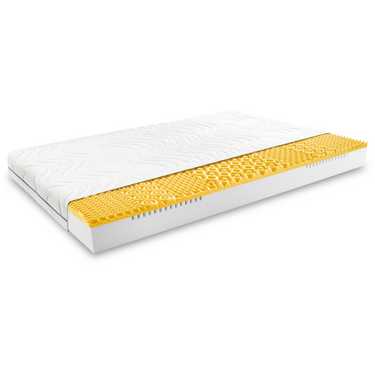 Matelas viscoélastique 7 zones Sleezzz Smart 140 x 190 cm, hauteur 18 cm, degré de fermeté H3 avec mousse à mémoire de forme Air + oreiller gel Sleezzz® Premium gratuit