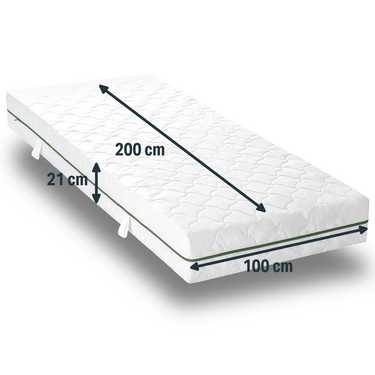 Housse de matelas Sleezzz® Smart T21 100 x 200 cm, hauteur 21 cm