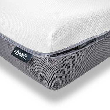 Matelas viscoélastique Sleezzz Premium 140 x 200 cm, hauteur 20 cm, degré de fermeté H2/H3, avec poignées réversibles