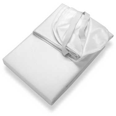 Sleezzz Vital Protège-matelas imperméable en molleton Fixspann 120 x 200 cm, protège-matelas 100% coton en blanc