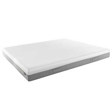 Matelas viscoélastique Sleezzz Premium 180 x 200 cm, hauteur 20 cm, degré de fermeté H2/H3, avec poignées réversibles + 2 oreillers Sleezzz® Smart réglables en hauteur