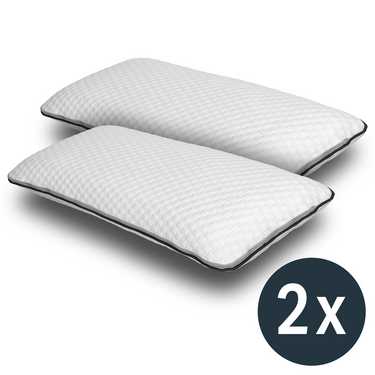 2 x Sleezzz Smart oreiller réglable en hauteur et en fermeté 33 x 75 cm