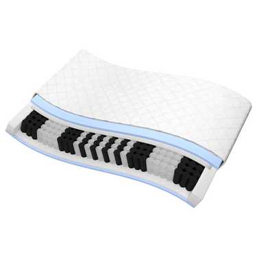 Matelas à ressorts ensachés 7 zones Sleezzz Smart 160 x 200 cm, hauteur 21 cm, degré de fermeté H2/H3