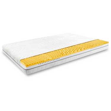 Matelas viscoélastique 7 zones Sleezzz Smart 140 x 200 cm, hauteur 18 cm, degré de fermeté H3 avec mousse à mémoire de forme Air + oreiller gel Sleezzz® Premium gratuit