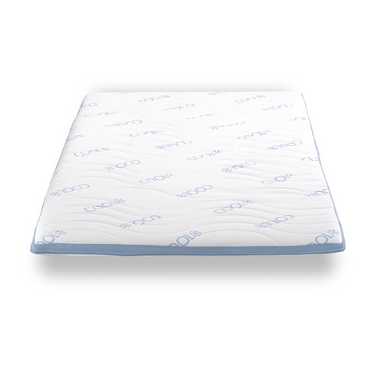 Surmatelas en mousse froide CloudComfort Cool 120 x 200 cm H2/H3, hauteur 7 cm, degré de fermeté H2/H3, surmatelas 7 zones avec face été et hiver