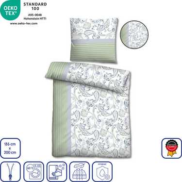 Lot de deux draps en microfibre Castell 135 x 200 + 80 x 80 cm