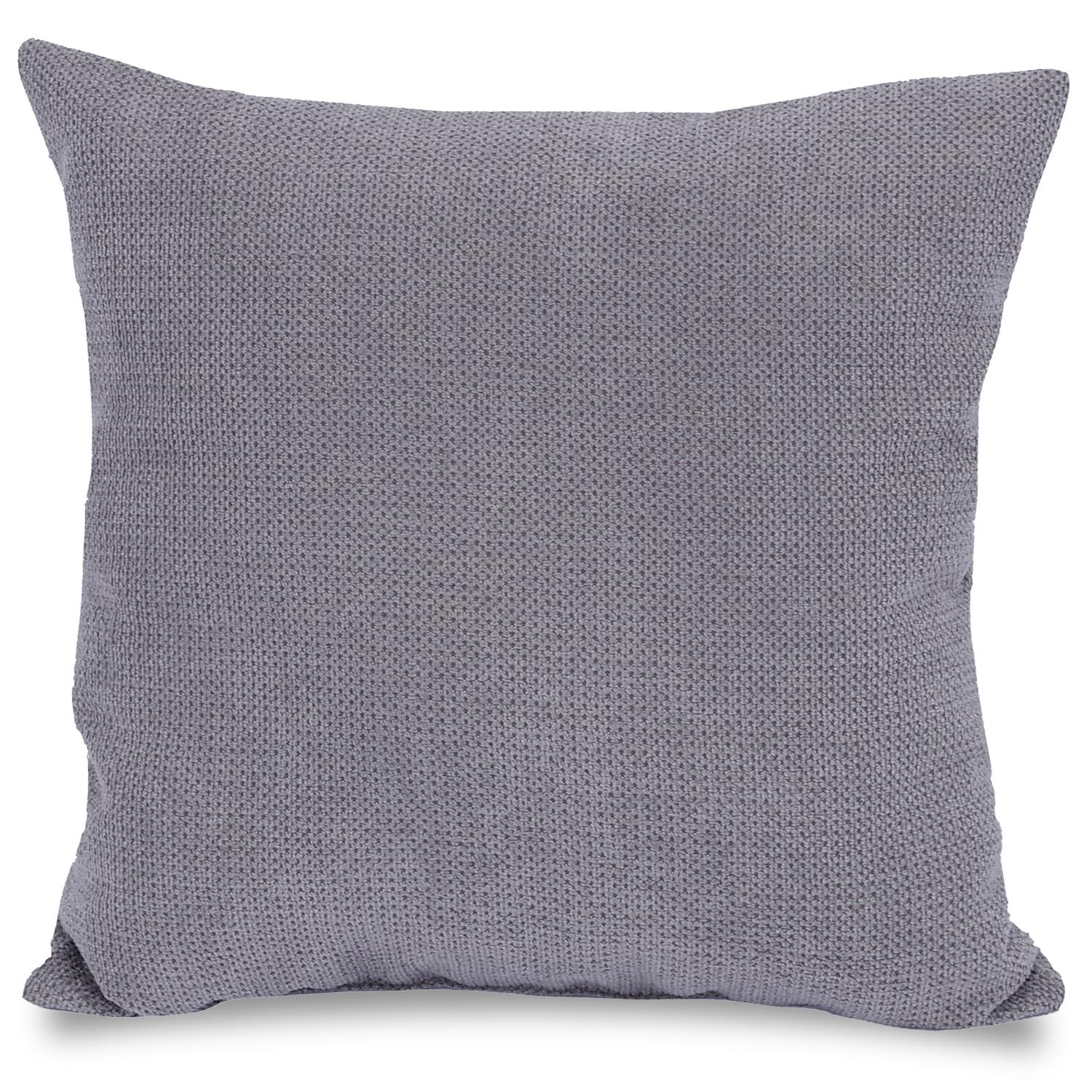 Coussin décoratif gris nuage 45 x 45 cm