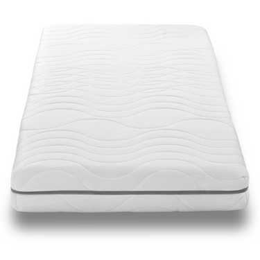 Matelas viscoélastique 7 zones Sleezzz Smart 90 x 200 cm, hauteur 18 cm, degré de fermeté H3 avec mousse à mémoire de forme Air + oreiller en microfibre CloudComfort Basic 40 x 80 cm