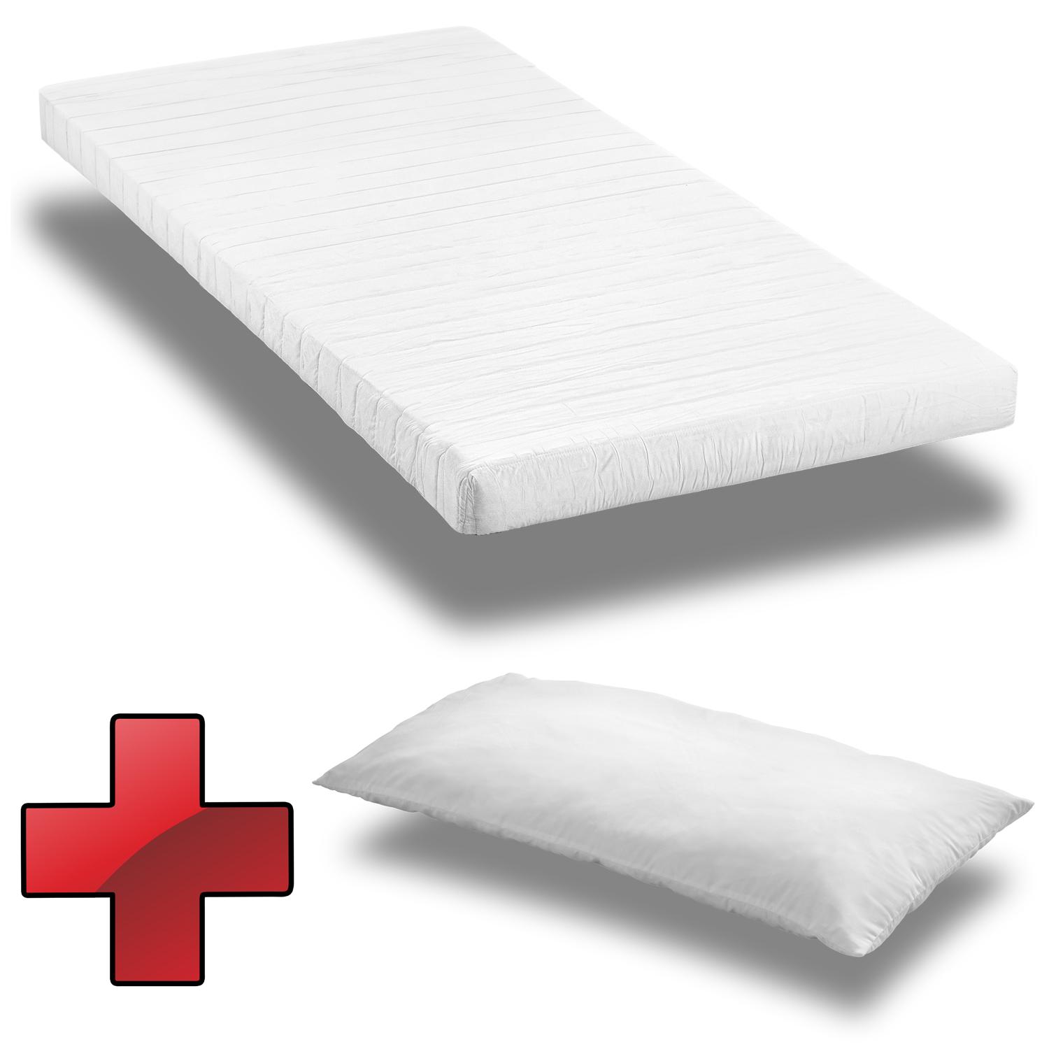 Matelas K10 90 x 200 cm H3 + oreiller CloudComfort Basic microfibre 40 x 80 cm