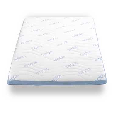 Surmatelas en mousse froide CloudComfort Cool 80 x 200 cm H2/H3, hauteur 7 cm, degré de fermeté H2/H3, surmatelas 7 zones avec face été et hiver