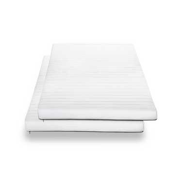 Matelas mousse confort K10 100 x 200 cm, hauteur 10 cm, degré de fermeté H3, Twin-Set