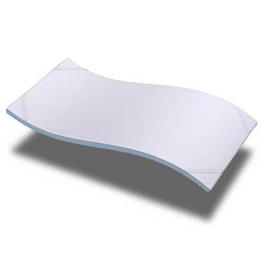 Surmatelas en mousse froide CloudComfort Cool 90 x 200 cm H2/H3, hauteur 7 cm, degré de fermeté H2/H3, surmatelas 7 zones avec face été et face hiver + oreiller CloudComfort Basic en flocons de gel 40 x 80 cm