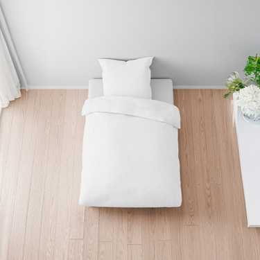 Sleezzz® linge de lit mousseline blanc 135 x 200 cm + 80 x 80 cm