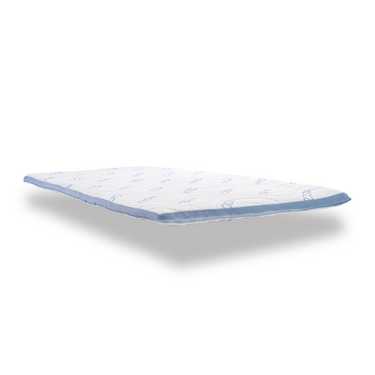 Surmatelas en mousse froide CloudComfort Cool 80 x 200 cm H2/H3, hauteur 7 cm, degré de fermeté H2/H3, surmatelas 7 zones avec face été et hiver