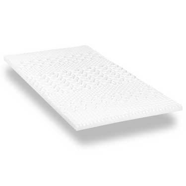 Surmatelas en mousse froide CloudComfort Cool 100 x 200 cm H2/H3, hauteur 7 cm, degré de fermeté H2/H3, surmatelas 7 zones avec face été et face hiver