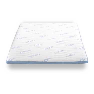 Surmatelas en mousse froide CloudComfort Cool 140 x 200 cm H2/H3, hauteur 7 cm, degré de fermeté H2/H3, surmatelas 7 zones avec face été et hiver