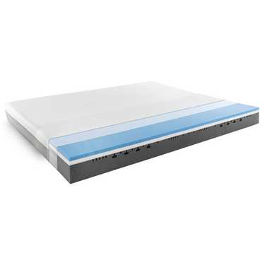 Matelas viscoélastique Sleezzz Premium 120 x 200 cm, hauteur 20 cm, degré de fermeté H2/H3, avec poignées réversibles