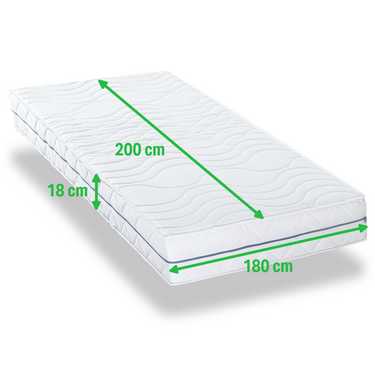 Housse de matelas Supportho Premium / Sleezzz Smart 180 x 200 cm, hauteur 18 cm