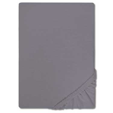 Lot économique 4 couleurs CloudComfort Basic drap-housse jersey stretch blanc/gris argenté/gris foncé/noir 120 x 200 cm (4 pièces)