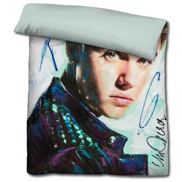 Castell microfibre linge de lit réversible Justin Bieber de Sid Maurer 155 x 220 + 80 x 80 cm