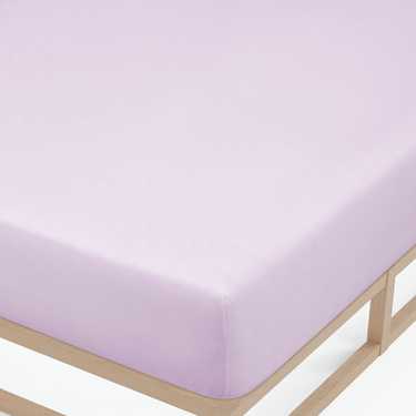 Lot économique 3 couleurs Castell drap-housse jersey rose/lilas/taupe 90 x 190 - 100 x 200 cm (4 pièces)