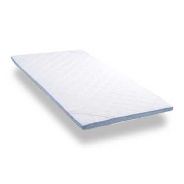 Surmatelas en mousse froide CloudComfort Cool 80 x 200 cm H2/H3, hauteur 7 cm, degré de fermeté H2/H3, surmatelas 7 zones avec face été et hiver