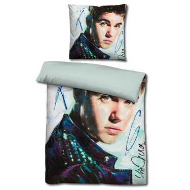 Castell microfibre linge de lit réversible Justin Bieber de Sid Maurer 155 x 220 + 80 x 80 cm