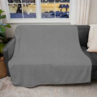 Matelas viscoélastique 7 zones Sleezzz Smart 90 x 200 cm, hauteur 18 cm, degré de fermeté H3 avec mousse à mémoire de forme Air + couverture douillette Sleezzz® Smart anthracite 140 x 200 cm