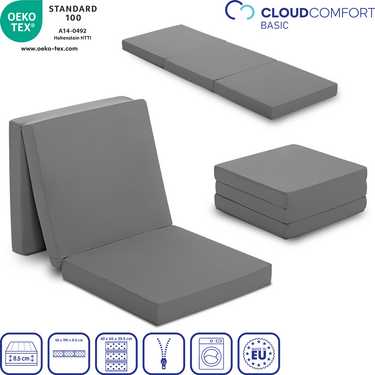 CloudComfort Basic Matelas pliant 65 x 190 cm