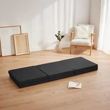 CloudComfort Basic Matelas double pliable pour invités 140 x 195 cm utilisable comme lit simple, lit double et siège