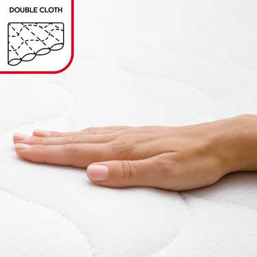 Matelas en mousse froide CloudComfort Premium 90 x 200 cm, hauteur 15 cm, degré de fermeté H2/H3 + oreiller CloudComfort viscoélastique confort 40 x 80 cm