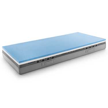 Matelas viscoélastique Sleezzz Premium 100 x 200 cm, hauteur 20 cm, degré de fermeté H2/H3, avec poignées réversibles