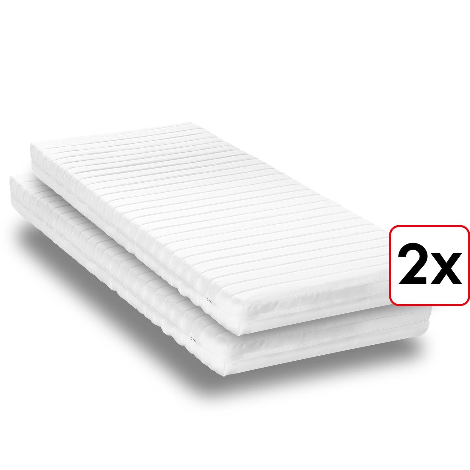 Matelas en mousse froide K16 / 100 x 200 cm / H2 + H3 / 16 cm d'épaisseur Twin