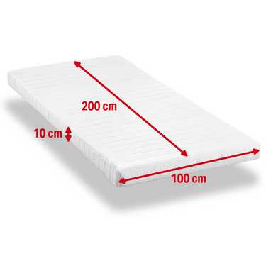 Housse de matelas K10 100 x 200 cm, hauteur 10 cm