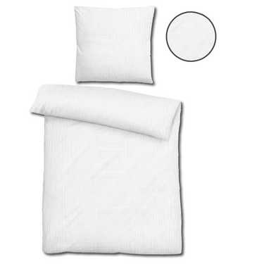 Sleezzz® linge de lit mousseline blanc 135 x 200 cm + 80 x 80 cm