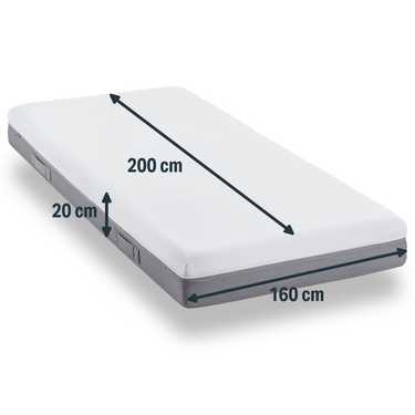 Housse de matelas Sleezzz Premium 160 x 200 cm, hauteur 20 cm