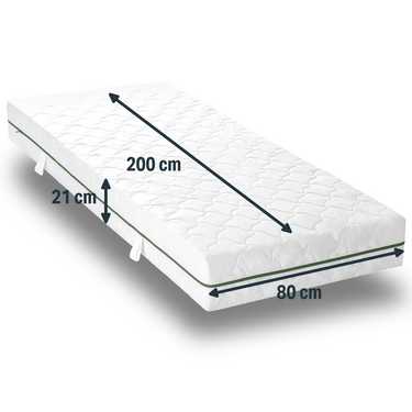 Housse de matelas Sleezzz® Smart T21 80 x 200 cm, hauteur 21 cm