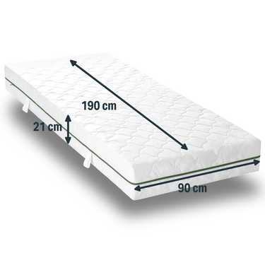 Housse de matelas Sleezzz® Smart T21 90 x 190 cm, hauteur 21 cm