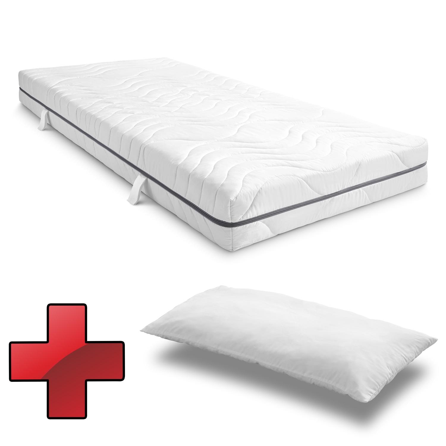 Matelas Sleezzz® Smart 90x200 cm + oreiller CloudComfort Basic microfibre 40 x 80 cm Matelas Sleezzz® Smart 90x200 cm + oreiller CloudComfort Basic microfibre 40 x 80 cm
