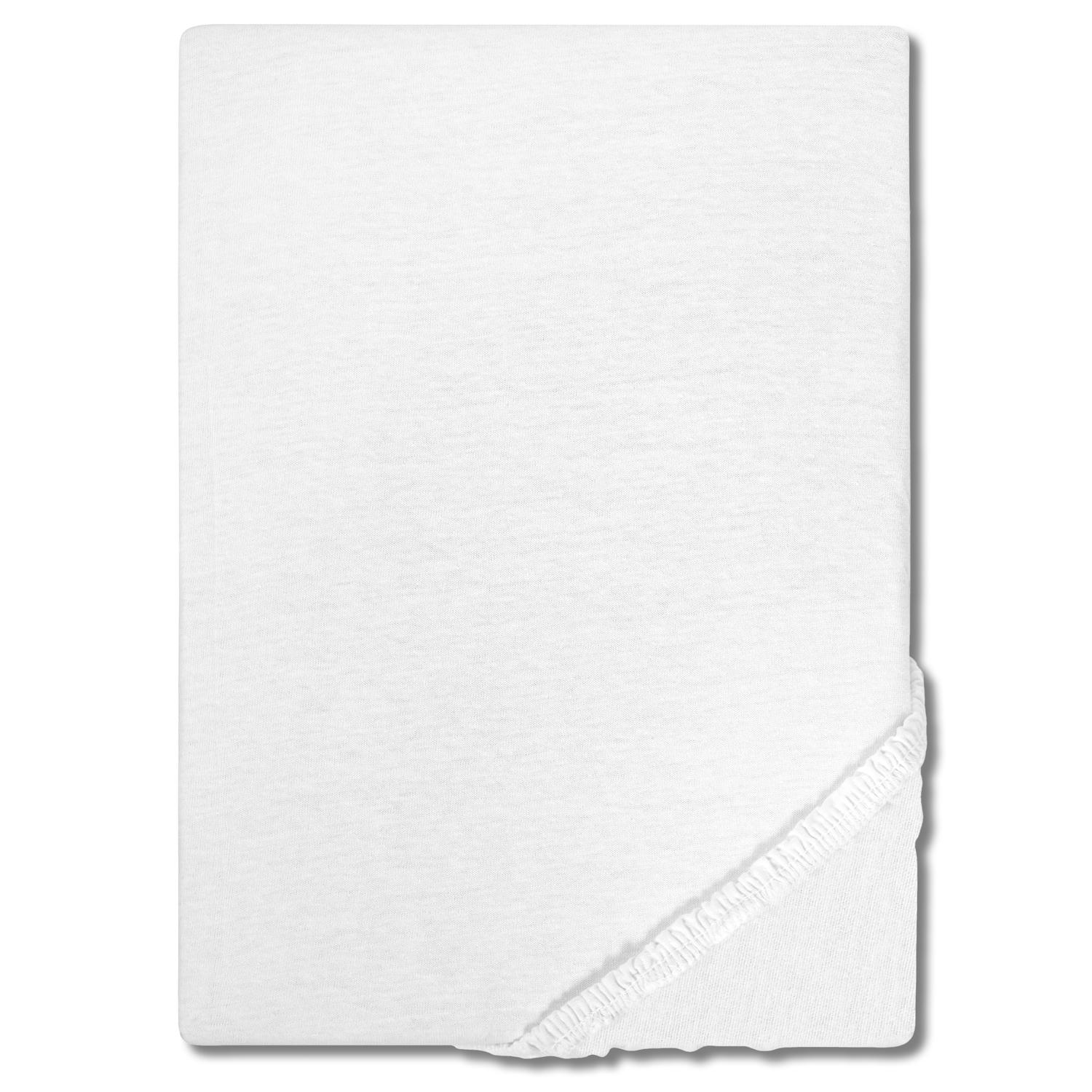 CloudComfort Basic drap-housse blanc 140 x 190 - 160 x 200 cm