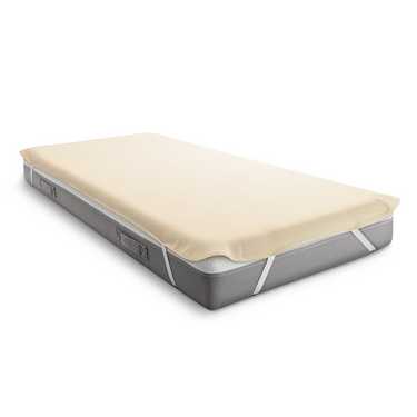 Sleezzz Basic Molton Protège-matelas 180 x 200 cm, protège-matelas 100 % coton, coloris naturel , tension fixe