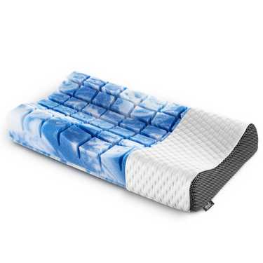 Matelas viscoélastique 7 zones Sleezzz Smart 140 x 190 cm, hauteur 18 cm, degré de fermeté H3 avec mousse à mémoire de forme Air + oreiller gel Sleezzz® Premium gratuit