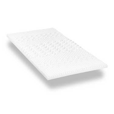 Surmatelas en mousse froide CloudComfort Cool 80 x 200 cm H2/H3, hauteur 7 cm, degré de fermeté H2/H3, surmatelas 7 zones avec face été et hiver