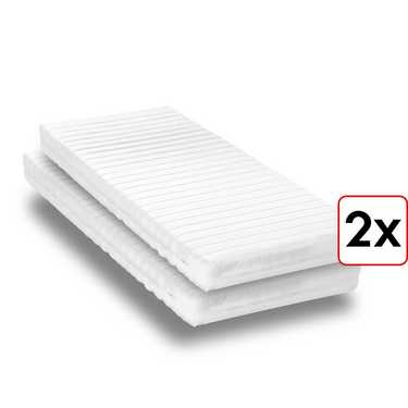 Matelas en mousse froide K16 80 x 200 cm, hauteur 16 cm, degré de fermeté H2/H3 Twin